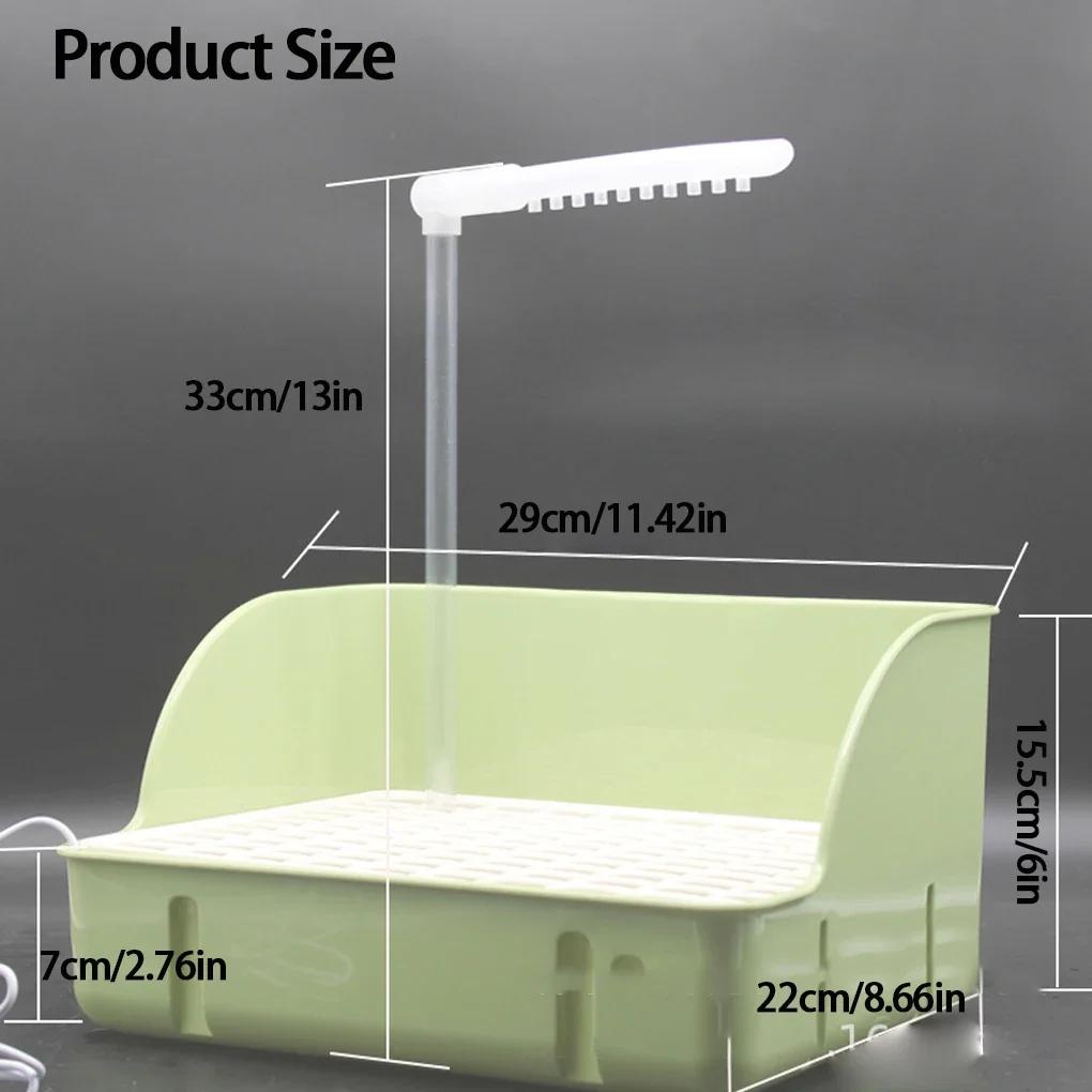 Parrot Bath Tub Bird Automatic Bathtub With Multiple Faucets Automatic Shower Bathtub For Small Medium Parakeet Cleaning Bath