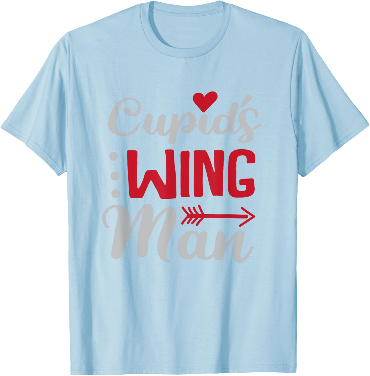 Cupid s Wingman Graphic T-Shirt Valentine Matchmaker Arrow Print Casual Cotton Tee for Men S