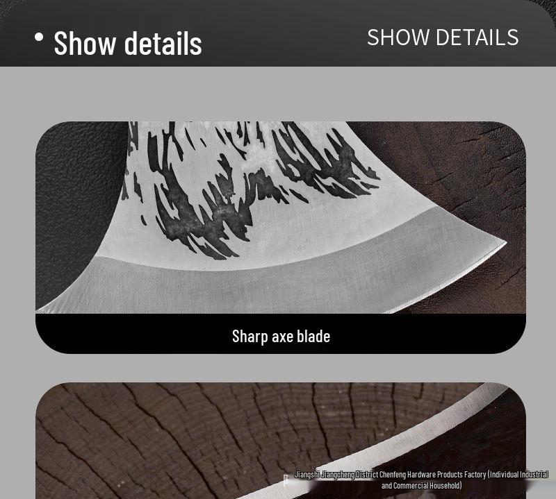 Multipurpose Wolf Head Outdoor Axe for Chopping, Logging, and Fire Tasks
