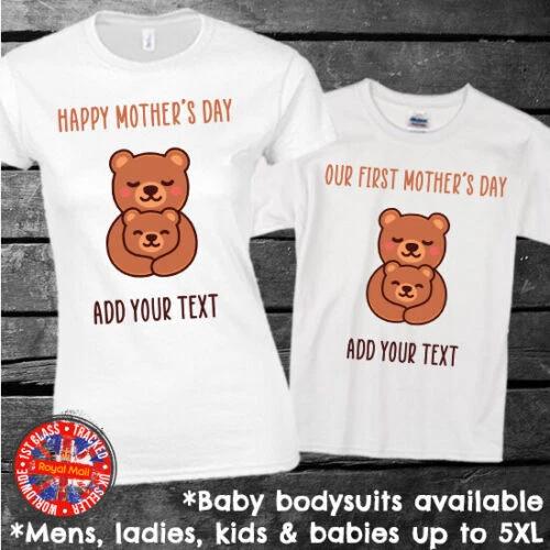Mama Bear Matching T-shirts Personalised Happy Mother s Day Our 1st Mother s Day 4XL