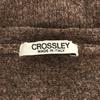 CROSSLEY Made in Italy Wool Blend Long sleeve knit cardigan M Brown Men's Used