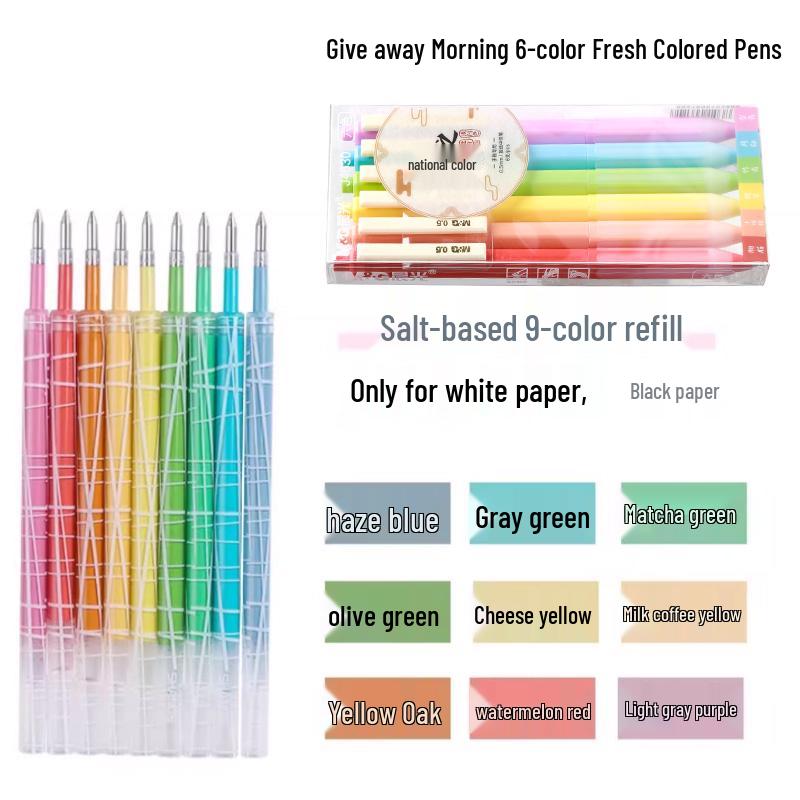 Morandi-Farben Retro Stiftminen: Druckbleistift, Neutrale Farbtöne, Ideal für Schüler, Notizbücher, Markierungen & Japanisch inspirierte Schreibwaren