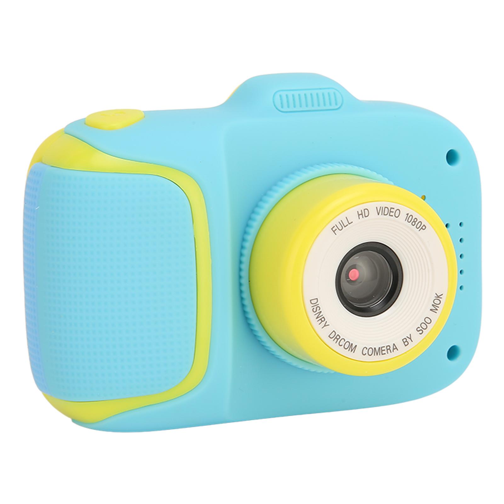 

Детская цифровая камера HD 2,0-дюймовый экран для защиты глаз, камера для селфи для малышей с функцией MP3 для 3 человек синий