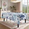 Nautical Ocean Theme Rectangle Table Cloth for Table Decor Kitchen Dining Waterproof Reusable Tablecloth for Tables Dining Room