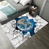 Naked Eye 3D Earth Planet Pattern Carpet For Living Room Bedroom  Door Mat Bath  Leisure  Home Decor