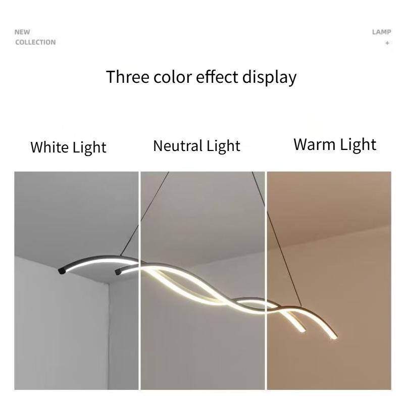 European Modern Minimalist LED Chandelier Indoor Home Living Room Dining Room Bedroom Bar Hotel Decorative Lighting