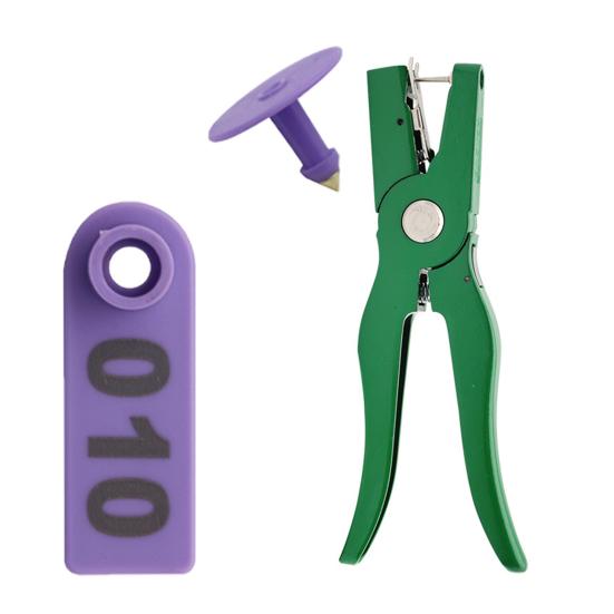 Sheep Ear Tags 001-100 Number Tags Livestock Animal Tags Ear Tag Applicator for Cows Goats Sheep Pigs Farm Animals