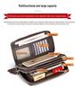 Men's High-Capacity Luxury Wallet and Phone Bag with Double Zipper and Multiple Card Slots