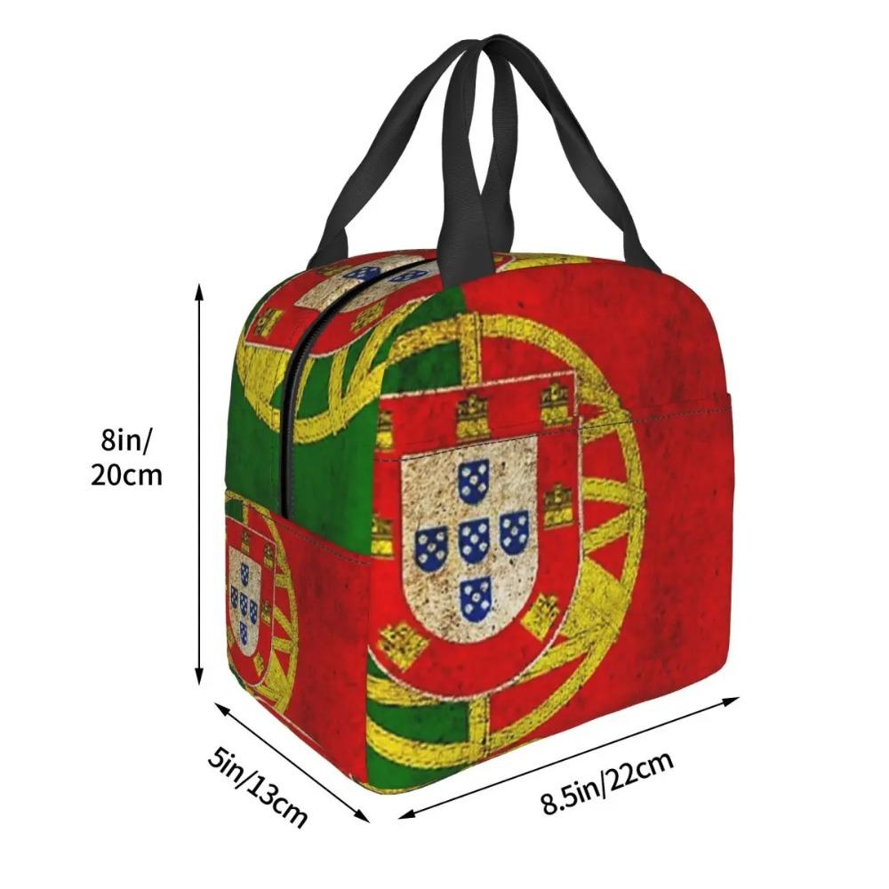 Flag Of Portugal Insulated Lunch Bag for Kids School Cooler Thermal Food Box Tote Leakproof Lunch Boxes Container