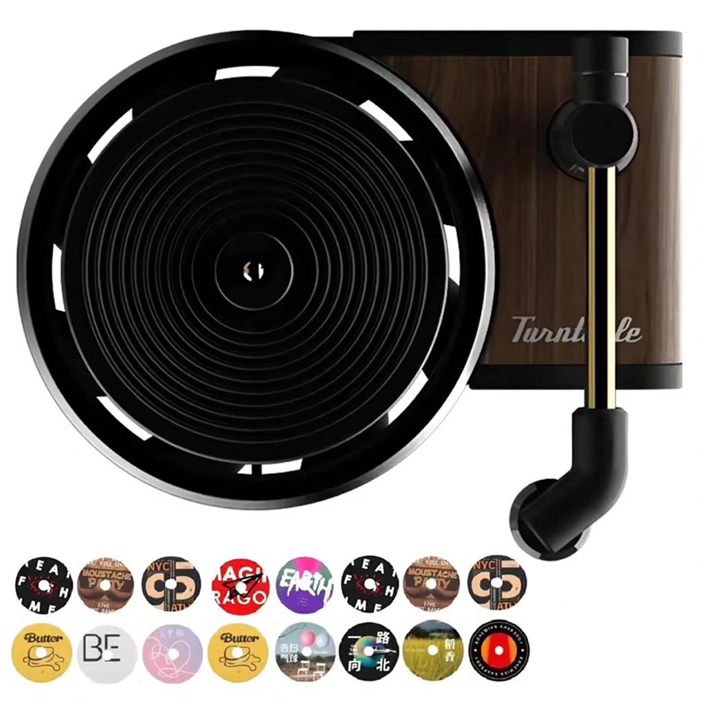Record Player Aromas Diffuser for Car Airs Outlet Automotive Air-outlet Fragrance Diffuser for Vehicle Car