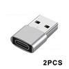 2PCS Charger Adapter For iPhone 14 13 12 11 Pro Max USB Type-C Adapter Type C USB-C Converter USB To Type C OTG Adapter Cables 3