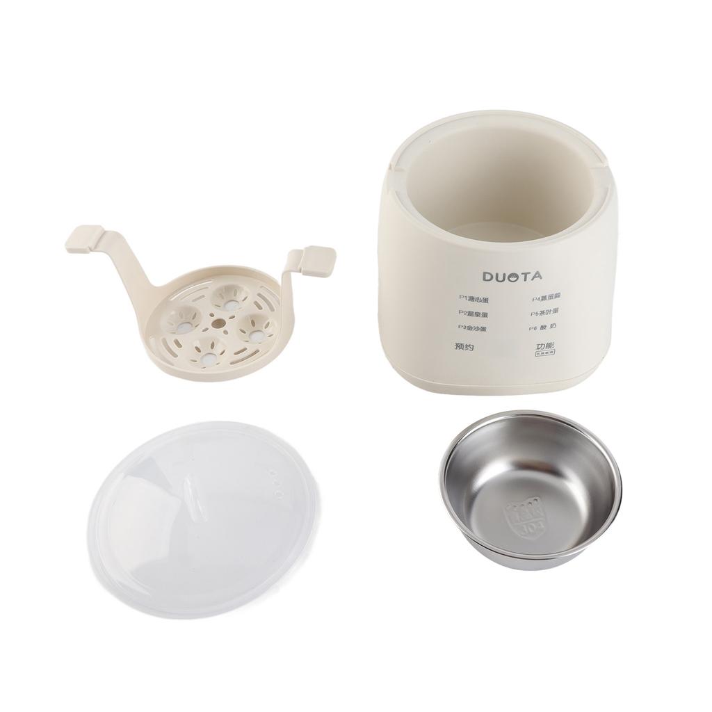 Electric Egg Cooker 6 Functions Hard Boiled Egg Cooker Poacher with Auto Shut Off Feature Steaming B