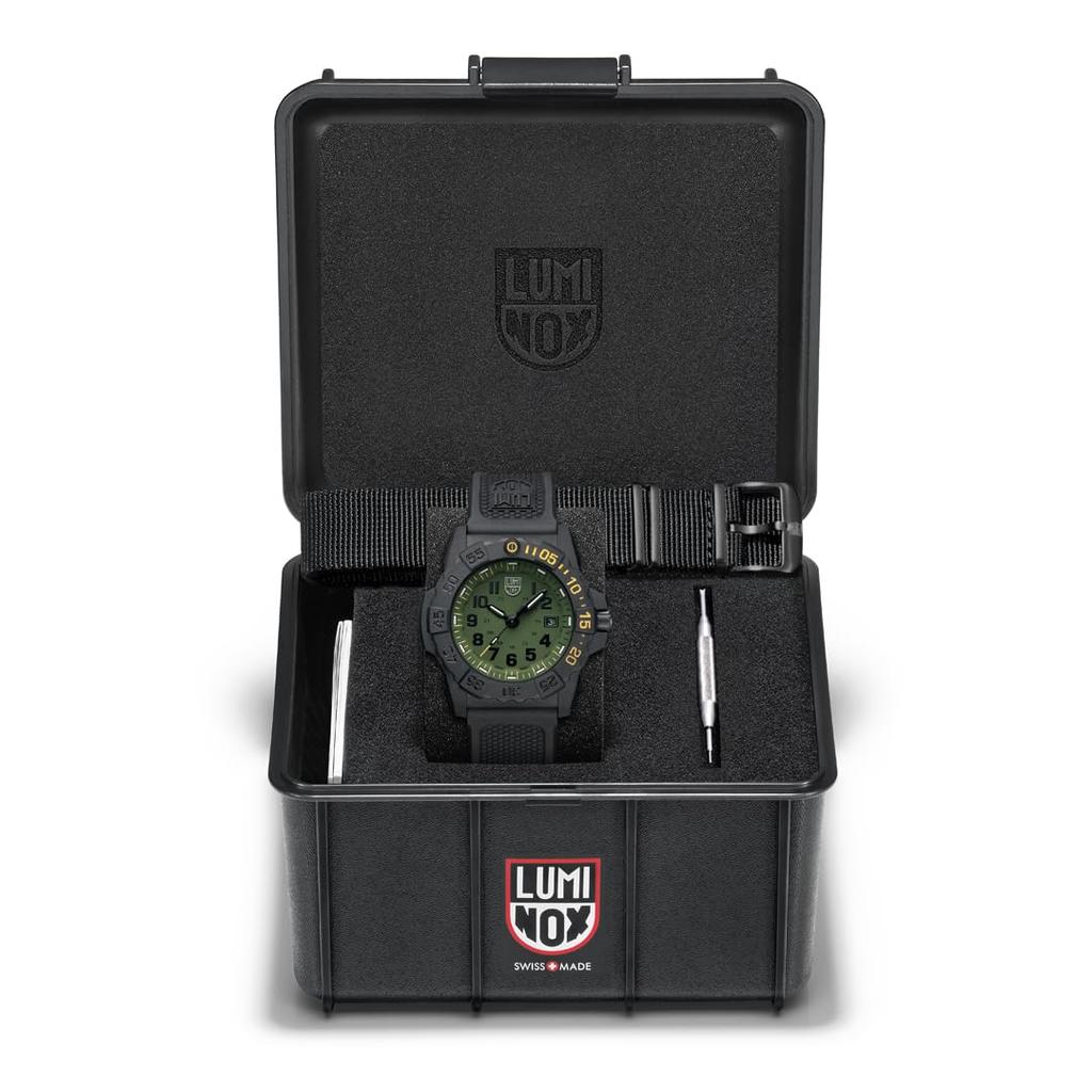 Luminox Military Watch for Men and Women, Analog, Swiss Made, Simple, Navy Seal Foundation 3500 Series, Ref. 3517.NSF.SET