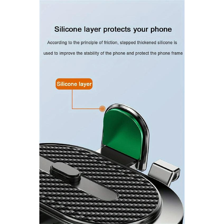 Universal Dashboard Car Phone Holder Multi-Functional 360 Rotating GPS Navigation Air Vent Mount Sucker Bracket Car Phone Mount