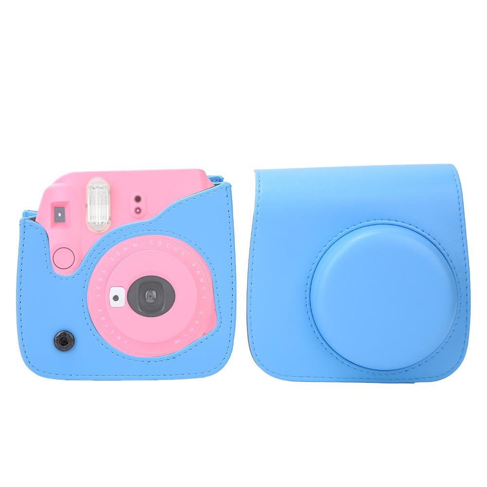 PU Leather Portable Single Shoulder Camera Case Protective Pouch Cover Bag for Fujifilm Instax Mini8 8+ 9