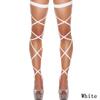 Damen Sexy Strümpfe Punk Goth Ausgeschnitten Bandage Nylonstrümpfe Pole Dance Sexy Unterwäsche Weiblich Sexy Dessous Beinharnisch