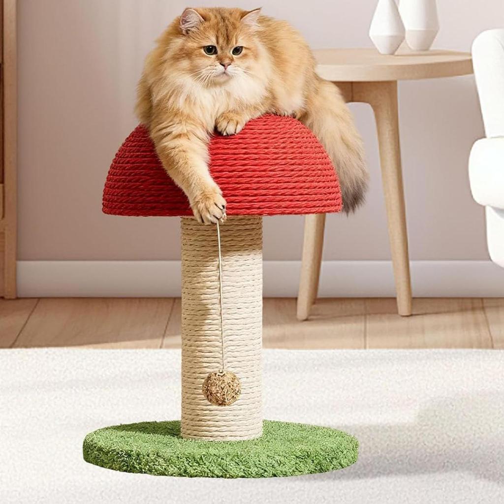 Mushroom Cat Climbing Frame Pet Toy Scratching Board Mushroom Grinding Claw Cat Scratching Board Vertical Cat Scratching Column