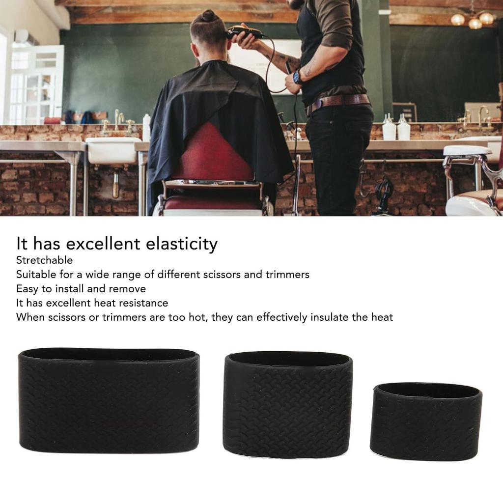Clipper Bands, Barber Clipper Bands, Silicone Slip Heat Electric Clipper Protective Sleeve for Baber Tool