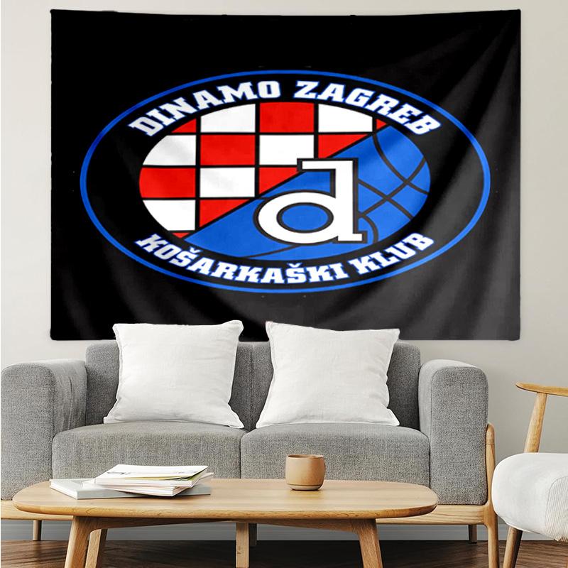 Dinamo Zagreb Basketball Club Tapestry Hanging for Bedroom,Livingroom, Playroom,Decor Art Room Wall Tapestry Holiday and Birthday Gifts