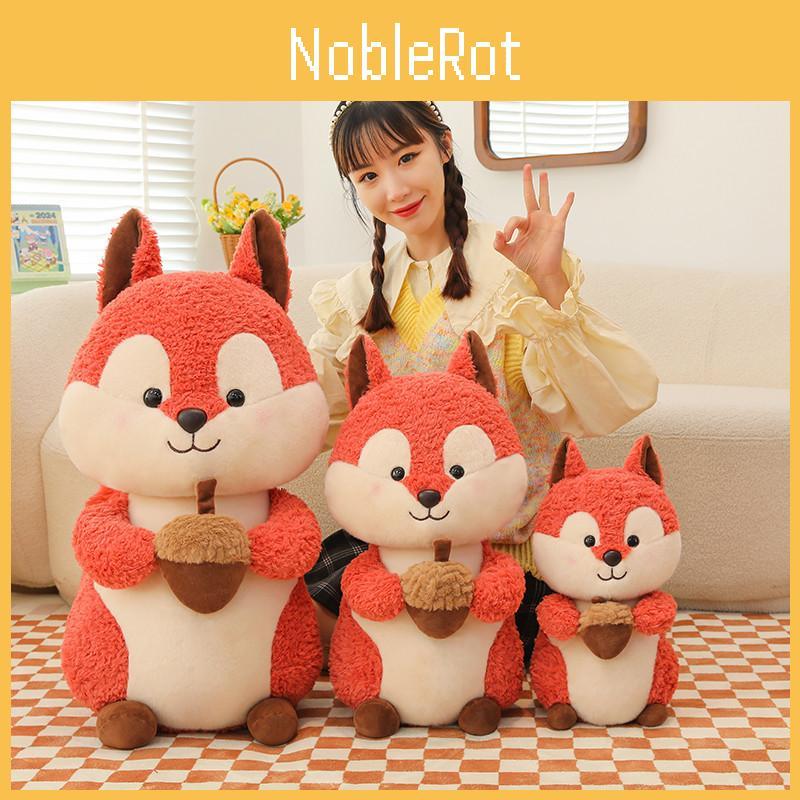 Squirrel Plush Cartoon Toy Cute Stuffed Animal Dolls Decorations Gifts Kids