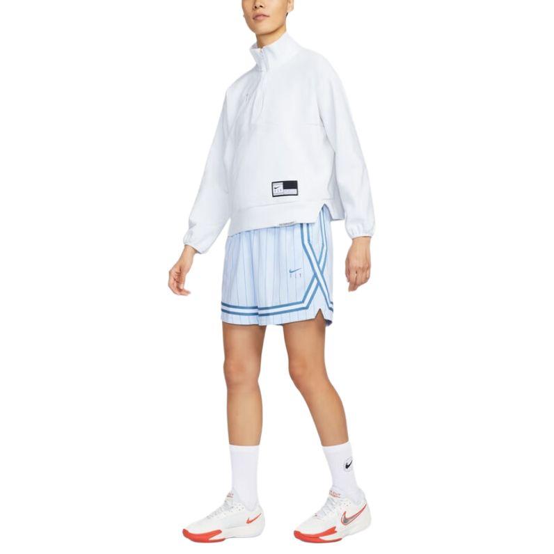 New Nike Fly CrossoverDri Fit Basketball Shorts Women's Purple Blue/Smoke Blue FZ5511-423