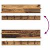 Wall Mounted Nightstand Reclaimed Wood Look 90 x 15 x 36 cm Engineered Wood