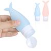2 Stück Tragbare Silikon Reise Squeeze Flasche Kosmetik Duschgel Lotion Behälter für Geschäftsreise
