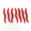 100Pcs Silicone Red Worm Soft Lures Earthworm  Rubber Baits Shrimp Bass Carp
