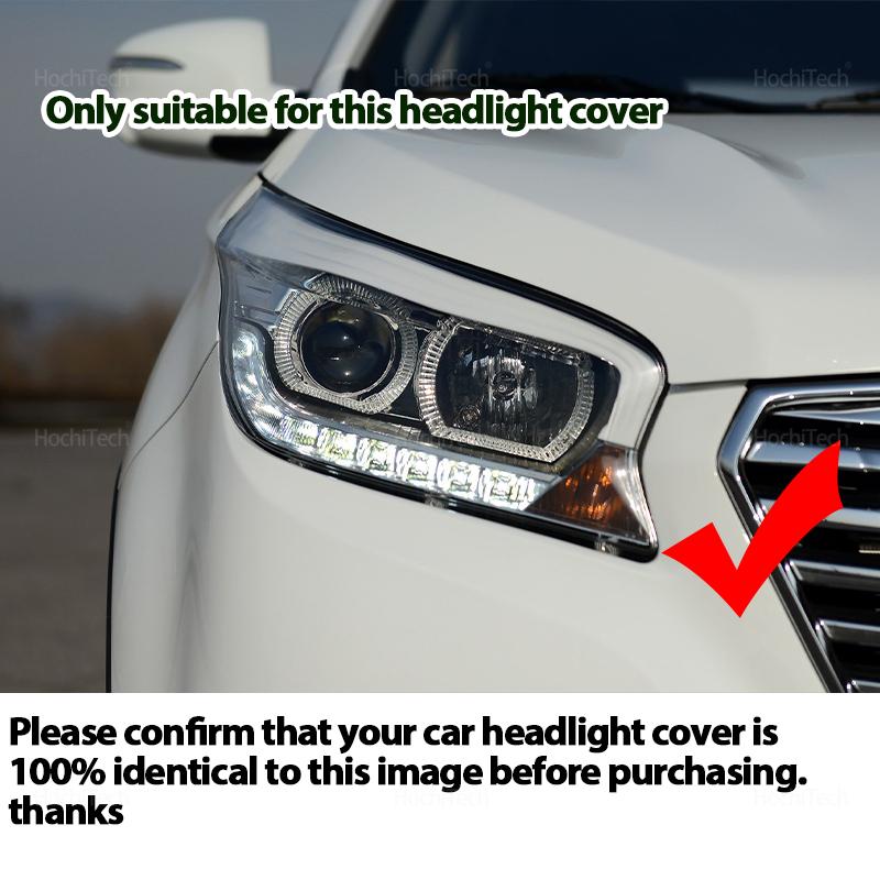 For Hyundai Santa Fe Sport  DM NC SWB 2015-2017 Headlight Cover Car Headlamp Lens Glass Replacement Front Lamp Shade Auto Shell