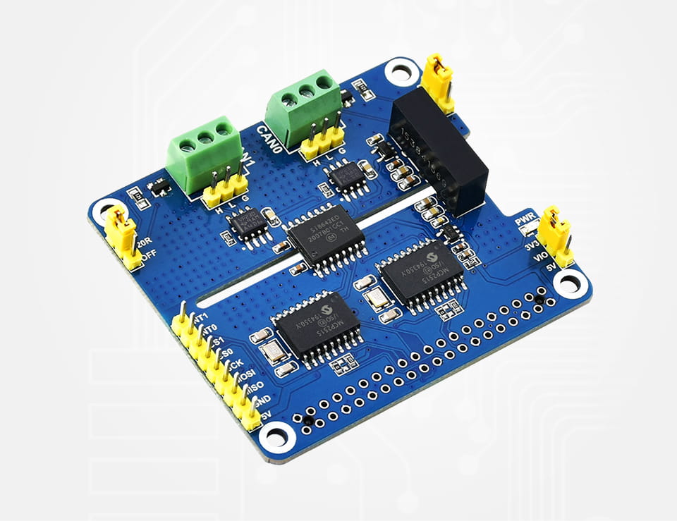 2-Channel Isolated CAN Bus Extension for Raspberry Pi