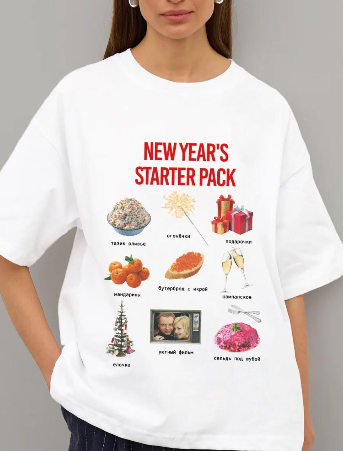 

Женская летняя футболка из чистого хлопка свободного кроя с мультяшным принтом 2024 S белый