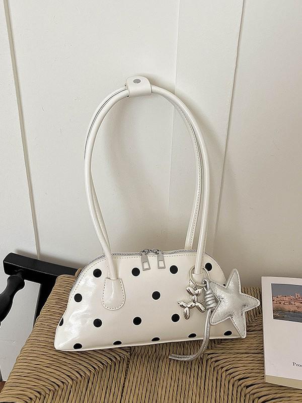Polka Dot One-Shoulder Crossbody Bag - 2026 Fashionable Korean Mini Handbag for Women