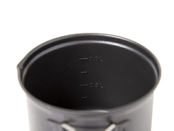 Whole Earth Outdoor Camping Cooker Set Pot Cup Aluminum Tableware NOMAD COOKER SET BK WE23DJ66 Black