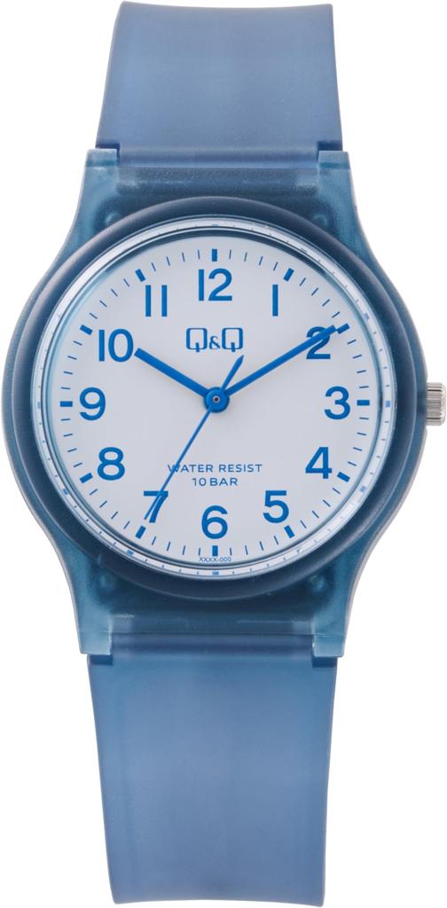 Citizen Analog 10 ATM Water Urethane Blue Q&Q Watch, Resistant, Strap, V06A-519VK,
