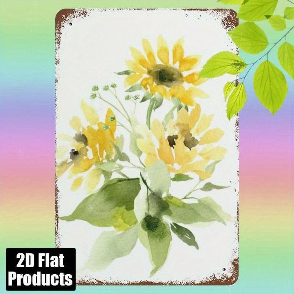 Vintage Metal Tin Sign Easter Bunny with Eggs Wall Decor Home Kitchen 20x30cm