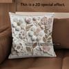 2D Floral Embossed Pattern Decorative Cushion Covers Pattern Cushion Cover Suitable For Sofa Bedroom Car Pillow Cover