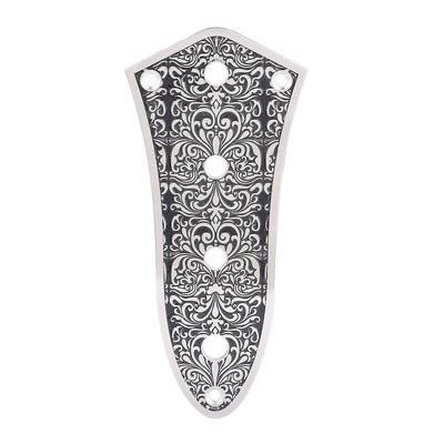 Volume Control Plate Replacement Part for Jazz Bass Guitars Silver  Black