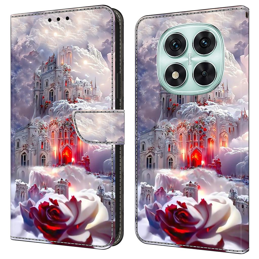 Etui dla Xiaomi Redmi Note 14 Pro 4G Portfel Stojak Wzór Drukowany Skóra PU Klapka Pokrowiec na Telefon