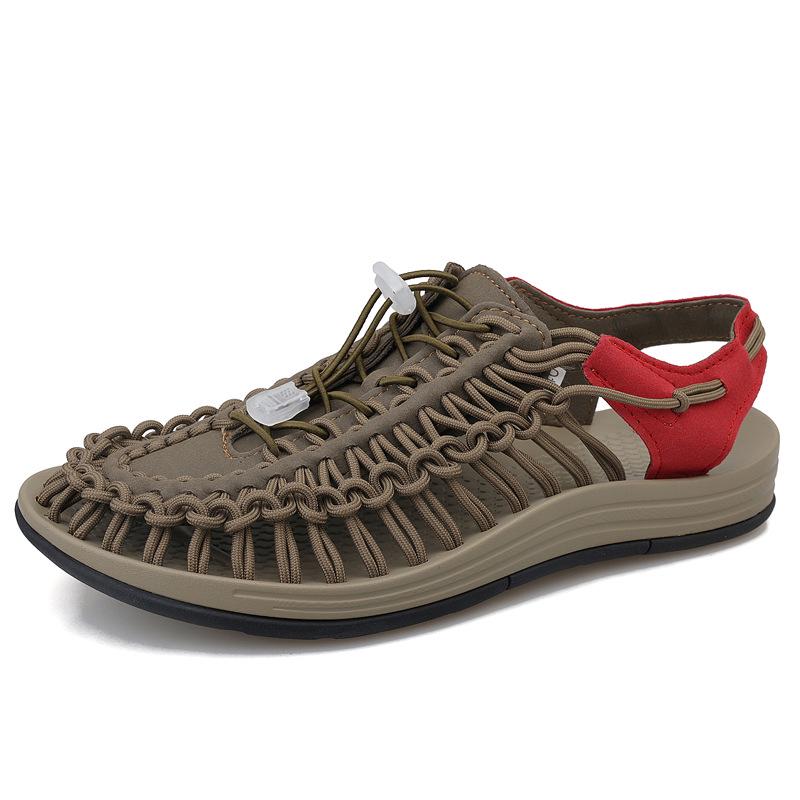 Men's Woven Casual Beach & Outdoor Sandals - Roman Style Water & Wading Shoes