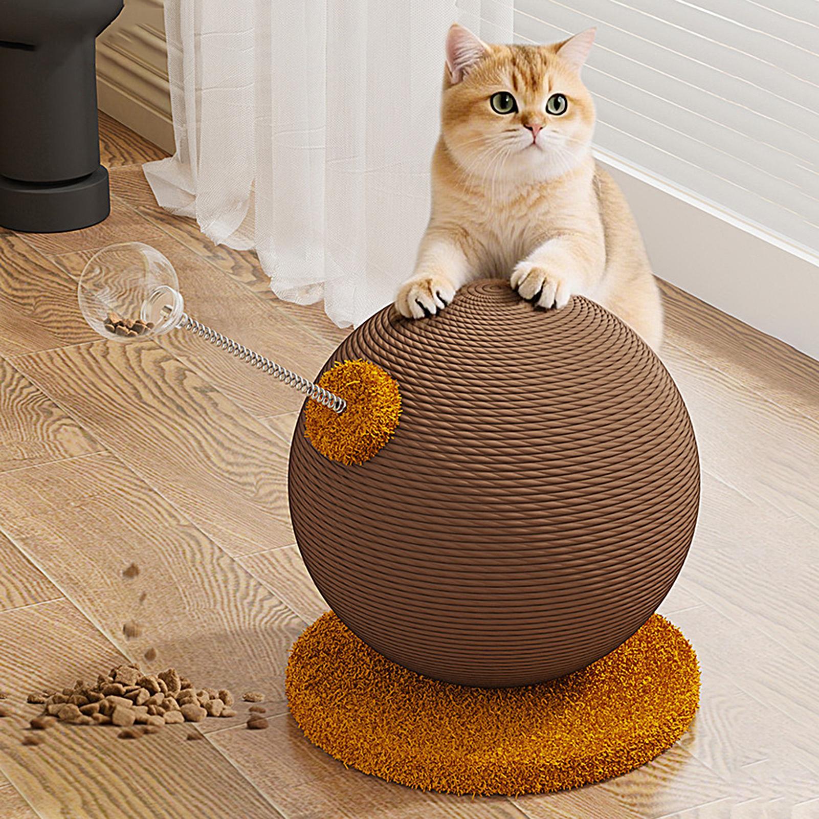 

Cat Scratching Post Kitten Boredom Relief Toy Creative Cat Scratching Ball Integrated Climbing Frame For Bedroom Indoors CHINA