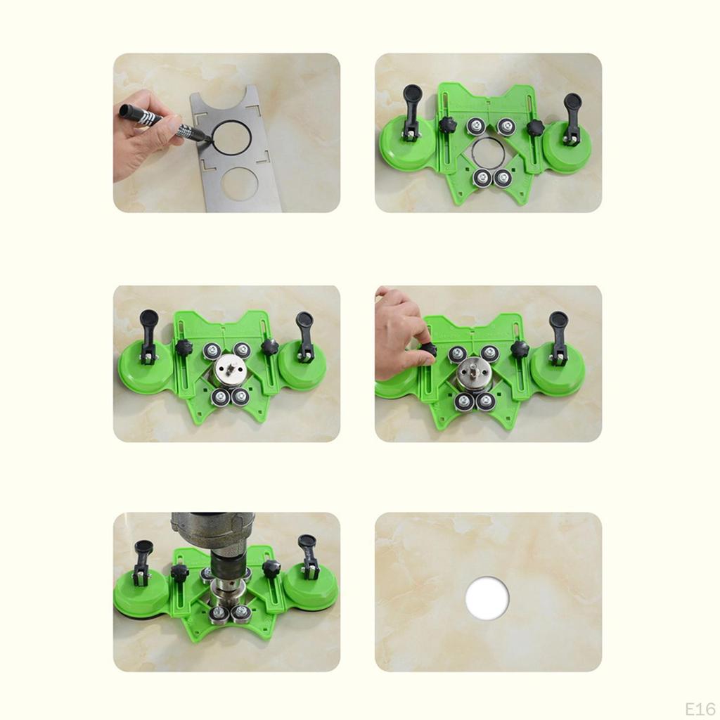 Riglă pentru găuri în faianță Ceramică Artefact de găurire Perforator pentru perete