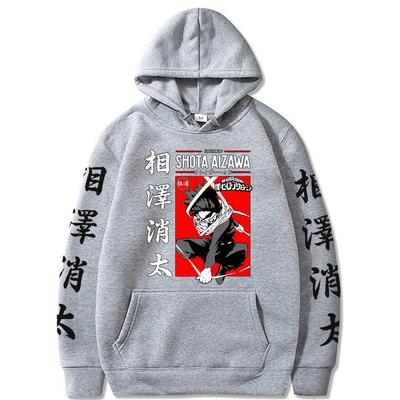 Heißer Anime My Hero Academia Shota Aizawa Grafikdruck Kapuzenpullover Herren Damen Angesagte Hoodies Übergroßes Sweatshirt Harajuku Pullover
