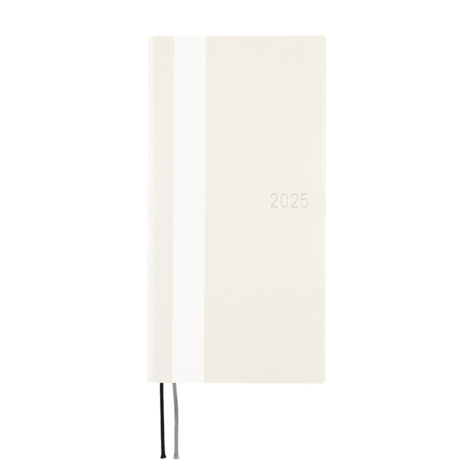 

Hobonichi Techo 2025 Weeks White Starting in April Weekly Notebook Weekly Left Slim Portrait Line/Ivory слоновая кость