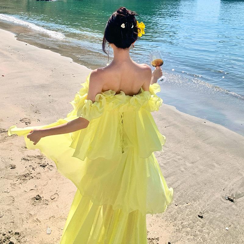 French High-end Romantic Elegant Niche Engagement Wedding Light Wedding Dress Morning Robe Toast Dress Birthday Party Hosting Dress
