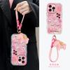 Cute Pony Lanyard Suitable for Apple 17promax Mobile Phone Case Iphone15 Mirror Holder 16 Millet 14 Women