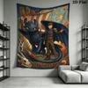 Come Allenare un Drago Arazzo da Parete Appeso Estetico Coperta in Tessuto Stampato Arazzi Decorativi per Camera da Letto Soggiorno Arredamento per la Casa
