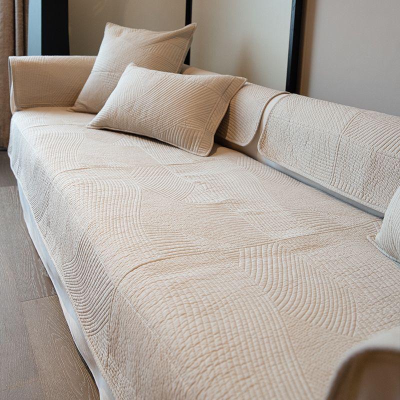 

Cotton Non Slip Washed Neutral Retro Cover Towel Leather Sofa FL Shea. Khaki 45*45cm double-sided pillowcase