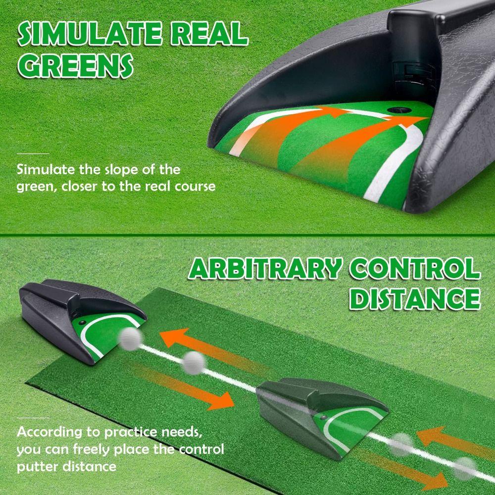 Portable Design Golf Putting Cup Auto Returning Golf Training Aid  Indoor Outdoor Golf Practice