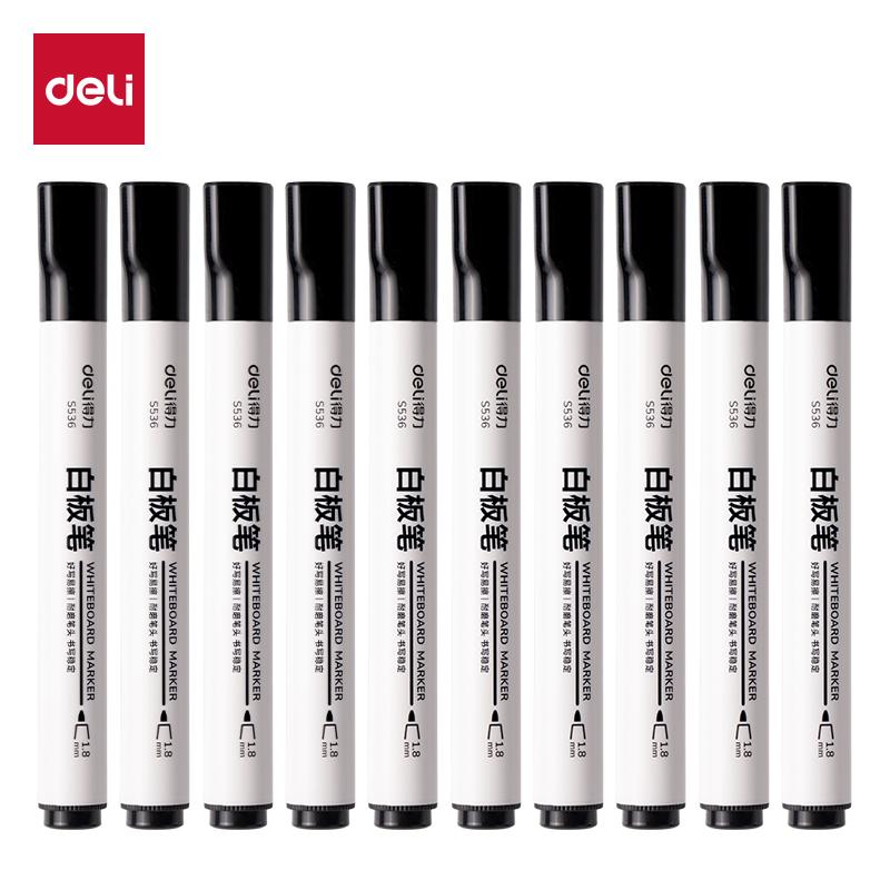 Deli Erasable Training Water-based Whiteboard Marker Chisel Tip for Drawing And Writing On Boards