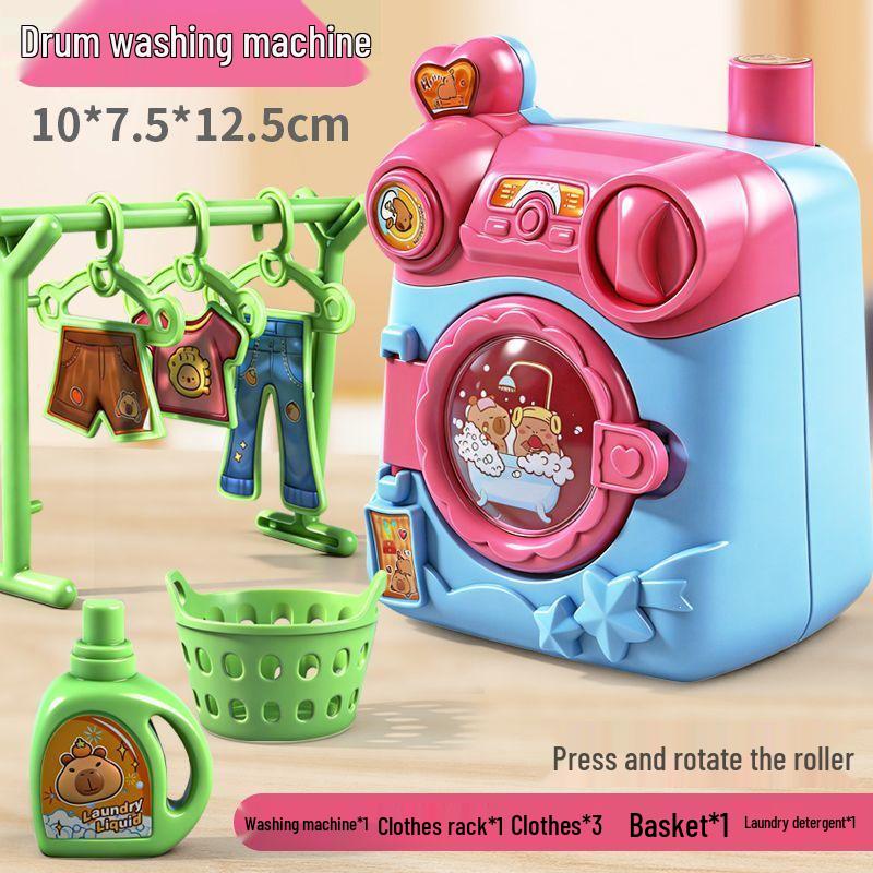 Children s Mini Rotatable Washing Machine Toy with Lights